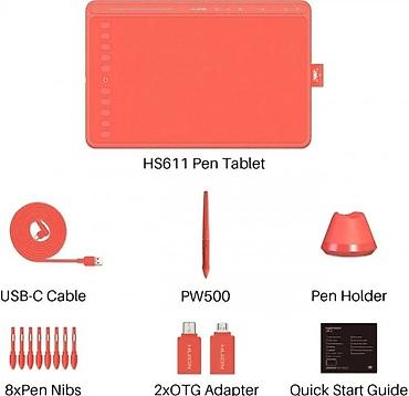 touch pen: Графический планшет HUION HS611 Арт. 1846 обладает компактными — 2