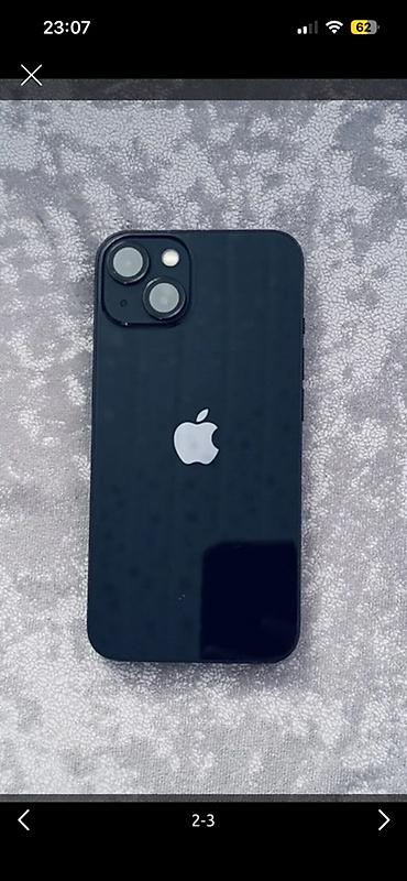 IPhone 13, Б/у, 256 ГБ, Midnight, Чехол, 75 %