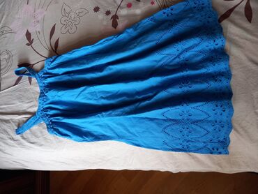 детские вещи на 9 лет: Детское платье цвет - Синий