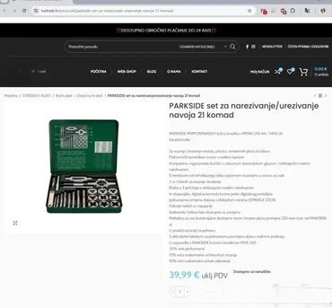 Setovi ručnog alata: *** SUPER AKCIJA *** #1257 Set Nareznica i Ureznica Za unutrašnje i — 9