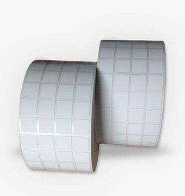термо коврики: Термотрансферные этикетки,наклейки размер 15мм×15мм 4 в ряд белый