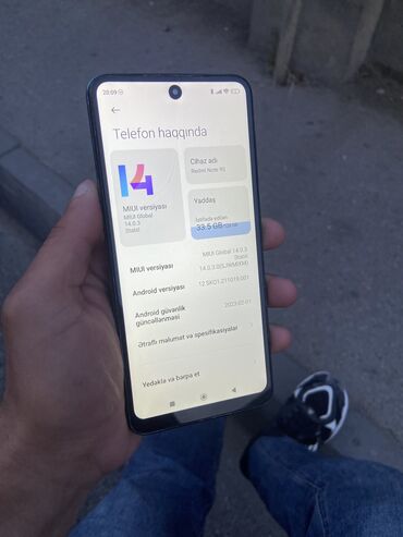 Xiaomi: Xiaomi Redmi Note 9S, 128 GB, rəng - Mavi, 
 Sensor, Simsiz şarj, İki sim kartlı