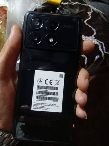 Poco: Poco X6 Pro 5G, 512 GB, rəng - Qara, Barmaq izi, Sənədlərlə