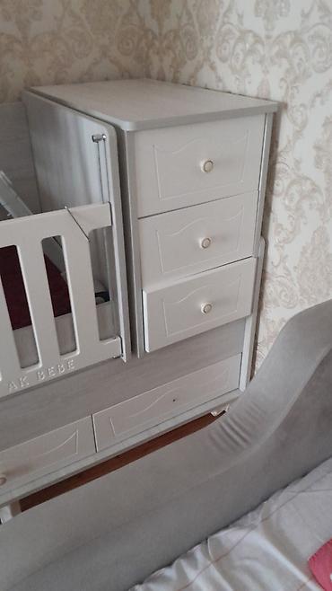 skaflar: Uşaq mebeli dəsti - Çarpayı: “AK BEBE” yazılı beşik tipli uşaq — 3