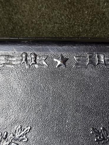 серебро монеты: 1942 год, Портсигар СССР «25 лет Октября», с барельефом крейсера — 8