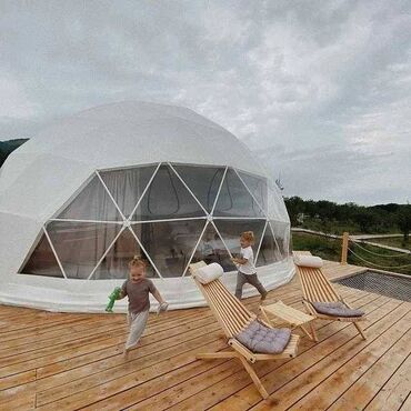бассейн для отдыха: Готовый купол полный комплект - ГЛЭМПИНГ Уютные всесезонные купольные