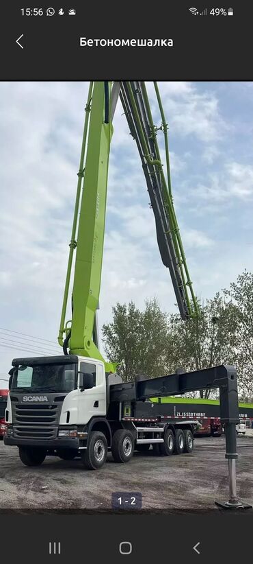 дизельная помпа для полива: Бетон насосу, Zoomlion, 2014 г., 60тан ашык м