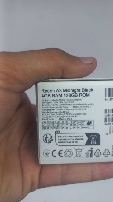 xiaomi redmi a3 qiymeti: Xiaomi Mi A3, 128 GB, rəng - Qara