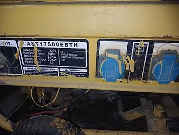 razetka satisi: Benzinli generator – AST17500EBTH Texniki xüsusiyyətlər: - Təkfazalı — 1