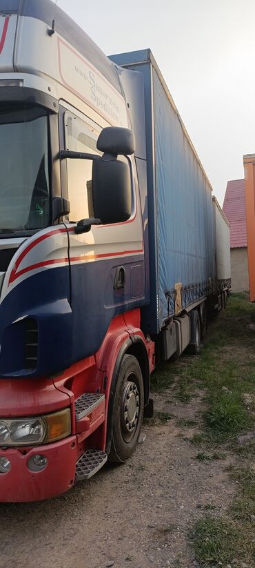 прицеп на трактор бу: Прицеп, Scania, Тентованный, 10 т, Б/у