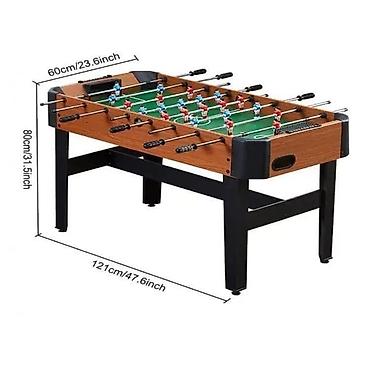 bacac diska: Stoni fudbal (foosball) – drveni kabinet sa stabilnim metalnim nogama — 5