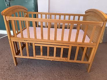 балдар учун: Детская деревянная кроватка-люлька классического дизайна — 1