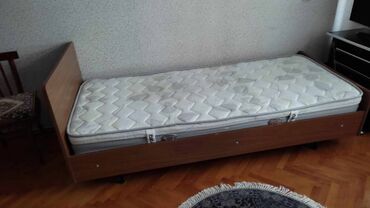 Кровати: Б/у, Односпальная кровать, С подъемным механизмом, С матрасом, Без выдвижных ящиков, Турция