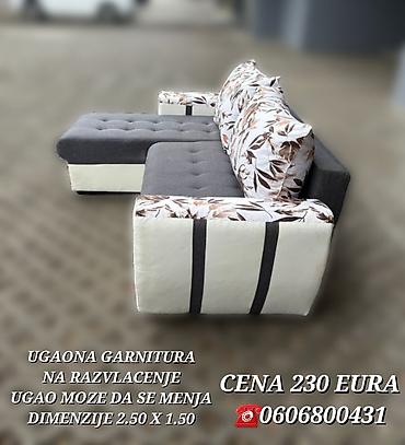 Ugaone garniture: Ugaona garnitura na razvlačenje - Dimenzije: 2.50 x 1.50 m - — 4