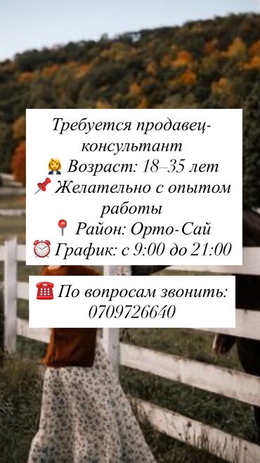 работа менеджером по продажам: Требуется Продавец-консультант в Магазин одежды, График: Гибкий график, % от продаж, Полный рабочий день