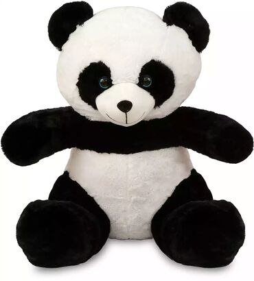 мишки игрушки: Мишка панда с надписью на груди. 50см. новый в упаковке не разу не