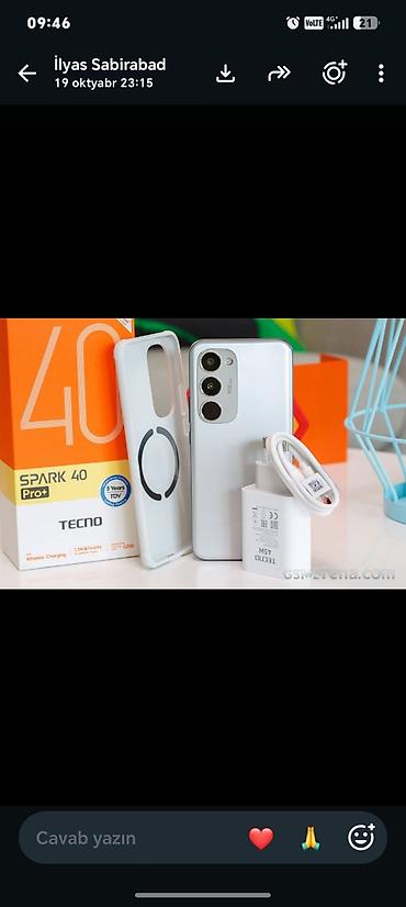 tecno camon20pro: Tecno rəng - Gümüşü, Simsiz şarj — 1