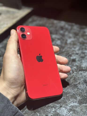 красный айфон: IPhone 11, Б/у, 128 ГБ, Красный, Чехол, Коробка, 77 %