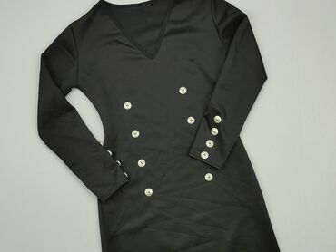 sukienki czarne długi rękaw: Sukienka, S, stan - Dobry