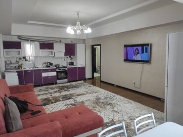3 ком кв в бишкеке в Кыргызстан | Долгосрочная аренда квартир: 3 комнаты, Душевая кабина, Постельное белье, Кондиционер