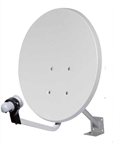купить спутниковую тарелку: Спутниковая антенна, тарелка новая 70 см диаметр с головкой и кабелем