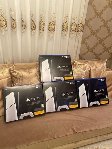 PS5 (Sony PlayStation 5): Teze upakovka Playstation 5 slim- 1 tb yaddas 1 il resmi zemanet