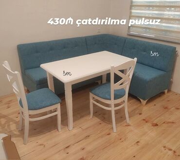 Sifarişlə masa və oturacaq dəstləri: ✔️Sifarişlə✔️ ✔️Kuxna üçün stol stul dəsti✨✨. 2 stul masa künc divan — 12