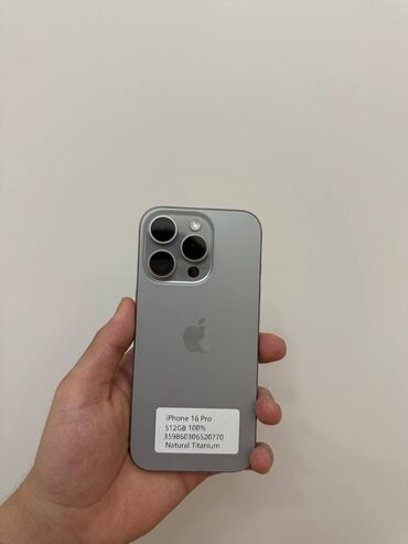 айфон 16 цена в бишкеке: IPhone 16 Pro, Новый, 512 ГБ, Natural Titanium, 100 %