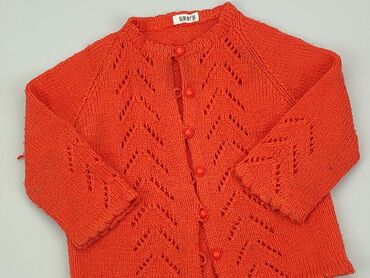 pomarańczowa bluzka dziewczęca: Kardigan, 9-12 m, stan - Zadowalający