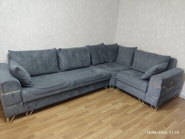islemis divan: Угловой диван, Б/у, Раскладной, С подъемным механизмом
