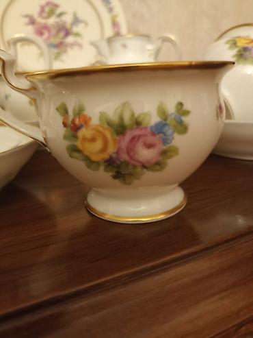 Çay dəstləri və servizlər: Çay dəsti, rəng - Ağ, Farfor, 6 nəfərlik, Almaniya — 12