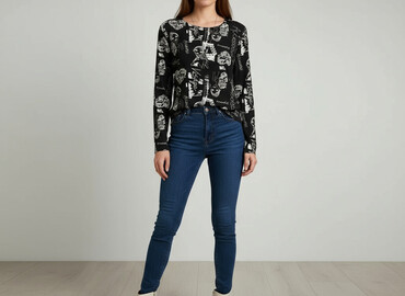 t shirty z nadrukiem na plecach: Bluzka damska, rozmiar S