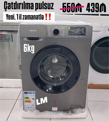 Paltaryuyan maşınlar: Məhsullar: 1) NEOS paltaryuyan maşın - Ön yükləməli, 6 kq yuma tutumu