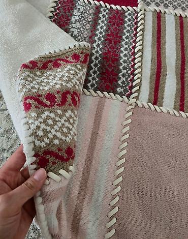 Одеяла и пледы: Плед, Турция, Б/у, Все сезоны, Вязаный — 5