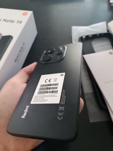 Redmi: Redmi, Redmi Note 14, Новый, 128 ГБ, цвет - Черный, 1 SIM, 2 SIM