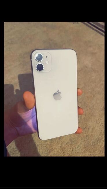 Apple iPhone: IPhone 11, Колдонулган, 64 ГБ, White Titanium, Коргоочу айнек, 76 %
