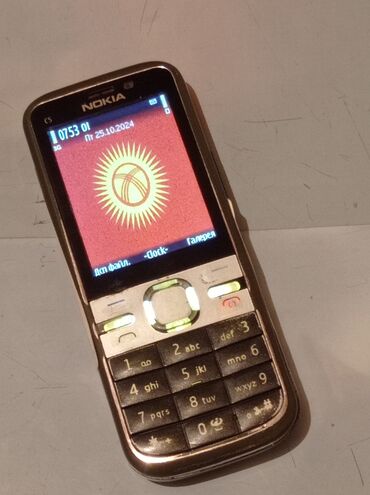 телефон нот 13: Nokia C5, Б/у, < 2 ГБ, цвет - Черный, 1 SIM