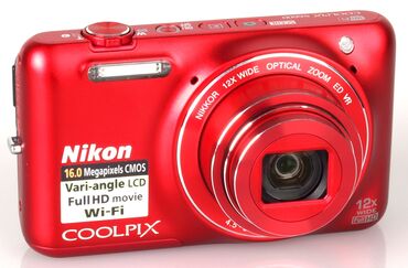 Mətbəx texnikası: Nikon Coolpix S6600 fotoaparat yaddaş kartı da var. ekrani donen