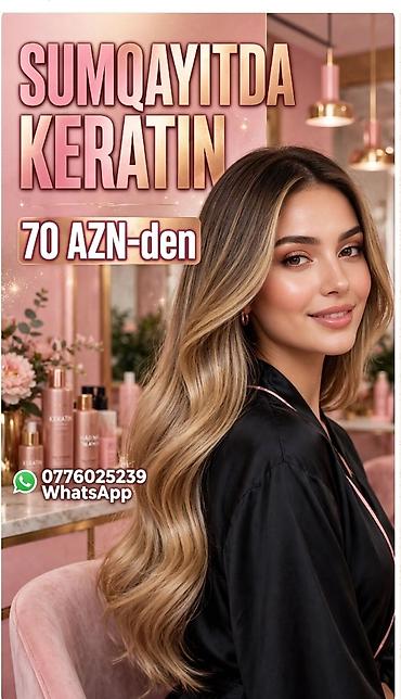masaj sumqayitda: Qadın saç ustaları | Keratin — 2