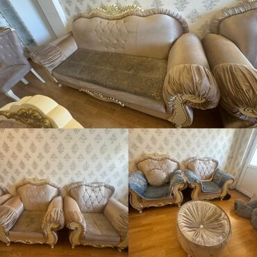 купить диван бу недорого: ✅Endirim Kassik divan kreslo desti.220 azn satilir + pufik