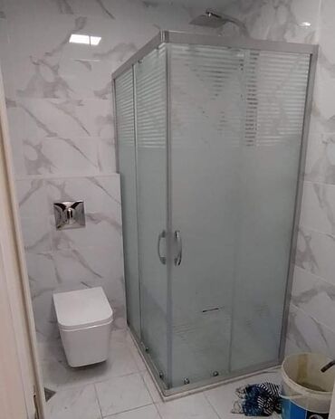 Duş kabinaları, arakəsmələr: Yeni Üstü açıq kabina, Künc üçün, Ödənişli çatdırılma — 12