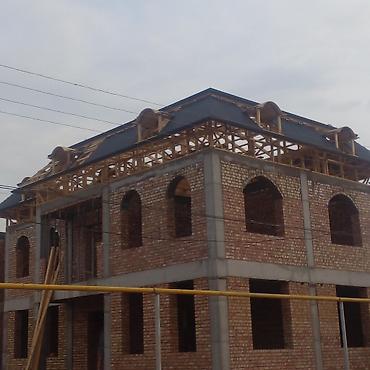 Кровля крыши: Крыша жабабыз Кровельные работы — монтаж четырехскатной (вальмовой) — 11