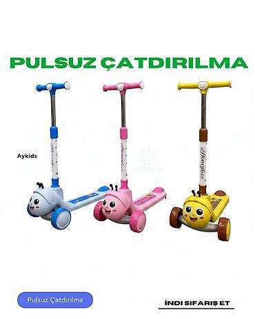 Samokatlar: 🛴🐞✨ Böcəkli İşıqlı və Musiqili Uşaq Samokatı! ✨🐞🛴 Balacalarınızın — 1