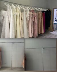 Stend vitrinləri: Paltar asmaq ucun vitrin 2/4.Qiymet 40 azn. Unvan Nerimanov