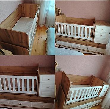teze mebel: 7498 Beşik satilir təzə kimidir sadəcə iki çekmecenin qulpu — 1