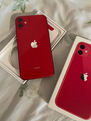 айфон се 3: IPhone 11, Б/у, 128 ГБ, Красный, Коробка, 80 %