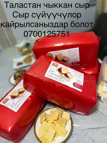 очищенный орех: Сыр «Голландский» 45% жирности. - Полутвердый сыр в больших брикетах