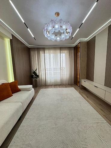 2 комнаты, 66 м², Кок-Жар мкр Элитка, 12 этаж, Дизайнерский ремонт