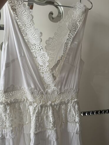 Ziyafət donları: ZIMMERMANN ağ krujeva don - Rəng: qar kimi ağ - Material: incə — 9