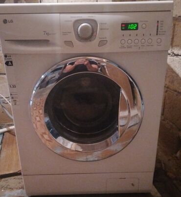 işlenmiş paltaryuyanlar: Paltaryuyan maşın LG, 7 kq, İşlənmiş, Avtomat, Qurutma var, Kredit yoxdur, Ünvandan götürmə
